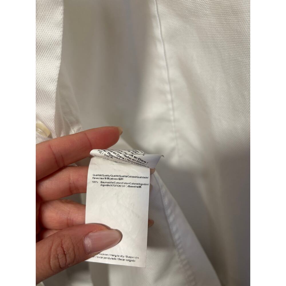 BOSS Slim Fit White Button Down Shirt Size 15.5 34/35 - Picture 8 of 9